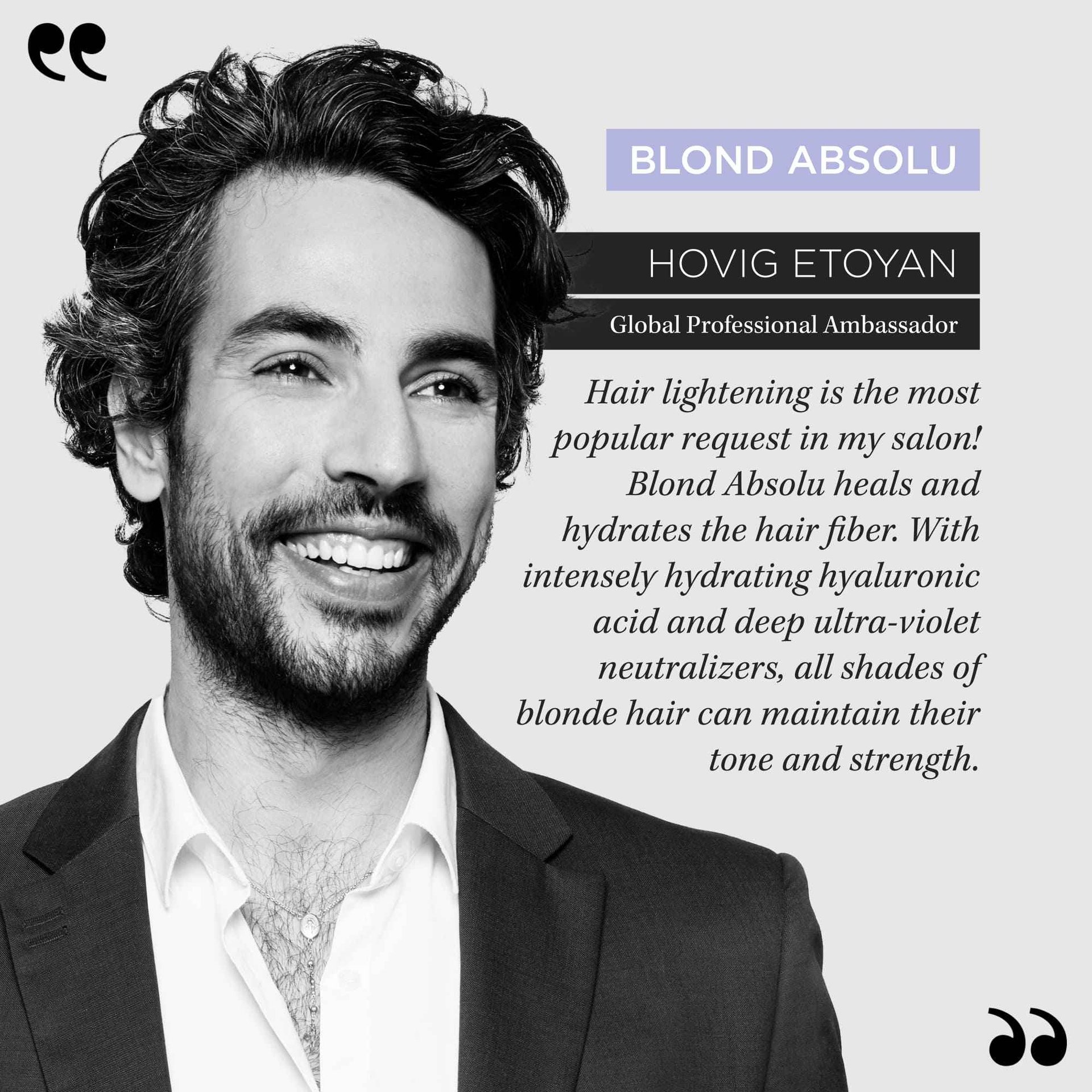 Blond Absolu Quote Hovig